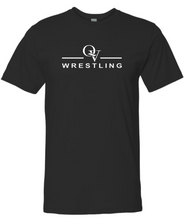 Load image into Gallery viewer, *NEW* QUAKER VALLEY WRESTLING FINE COTTON JERSEY YOUTH &amp; ADULT SHORT SLEEVE TEE -  BLACK OR HEATHER