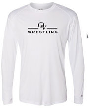 Load image into Gallery viewer, *NEW* QUAKER VALLEY WRESTLING -  YOUTH &amp; ADULT PERFORMANCE SOFTLOCK LONG SLEEVE T-SHIRT - WHITE OR BLACK