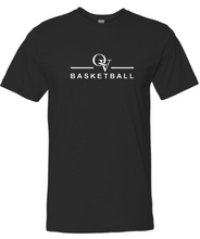 Load image into Gallery viewer, *NEW* QUAKER VALLEY BASKETBALL FINE COTTON JERSEY YOUTH &amp; ADULT SHORT SLEEVE TEE -  BLACK OR HEATHER
