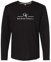 Load image into Gallery viewer, *NEW* QUAKER VALLEY BASKETBALL FINE COTTON JERSEY YOUTH &amp; ADULT LONG SLEEVE TEE -  WHITE OR BLACK