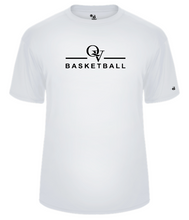 Load image into Gallery viewer, *NEW* QUAKER VALLEY BASKETBALL -  YOUTH &amp; ADULT PERFORMANCE SOFTLOCK SHORT SLEEVE T-SHIRT - WHITE OR BLACK