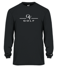 Load image into Gallery viewer, QUAKER VALLEY GOLF -  YOUTH &amp; ADULT PERFORMANCE SOFTLOCK LONG SLEEVE T-SHIRT - WHITE OR BLACK