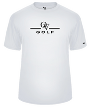Load image into Gallery viewer, QUAKER VALLEY GOLF -  YOUTH &amp; ADULT PERFORMANCE SOFTLOCK SHORT SLEEVE T-SHIRT - WHITE OR BLACK