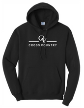 Load image into Gallery viewer, *NEW* QUAKER VALLEY CROSS COUNTRY YOUTH &amp; ADULT HOODED SWEATSHIRT - ATHLETIC HEATHER OR JET BLACK