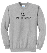 Load image into Gallery viewer, *NEW* QUAKER VALLEY CROSS COUNTRY YOUTH &amp; ADULT CREWNECK SWEATSHIRT - ATHLETIC HEATHER OR JET BLACK