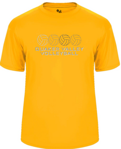 QUAKER VALLEY VOLLEYBALL -  YOUTH & ADULT PERFORMANCE SOFTLOCK SHORT SLEEVE T-SHIRT