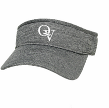Load image into Gallery viewer, QUAKER VALLEY LEGACY BRAND COOL-FIT ADJUSTABLE VISOR - HEATHER GREY OR BLACK