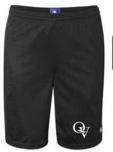 QUAKER VALLEY MEN'S 9" MESH SHORTS WITH POCKETS