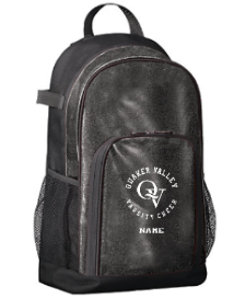 QUAKER VALLEY VARSITY CHEER GLITTER BACKPACK * FOR PURCHASE BY VARSITY CHEERLEADERS ONLY
