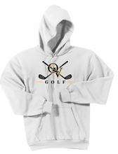 Load image into Gallery viewer, FUNDRAISER - QUAKER VALLEY GOLF YOUTH &amp; ADULT HOODED SWEATSHIRT - WHITE OR BLACK