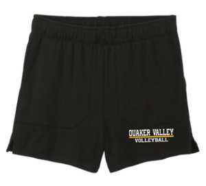 *VARSITY FUNDRAISER* QUAKER VALLEY VOLLEYBALL WOMENS TRIBLEND FLEECE SHORTS