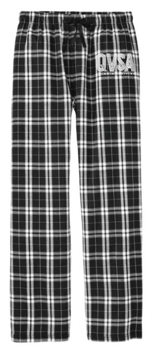 QVSA SWIMMING & DIVING:  ADULT PLAID FLANNEL PANTS