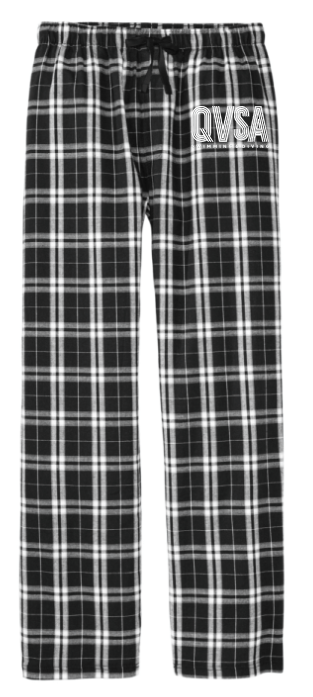 QVSA SWIMMING & DIVING:  ADULT PLAID FLANNEL PANTS