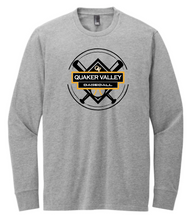 Load image into Gallery viewer, SPRING '26 FUNDRAISER QUAKER VALLEY BASEBALL RINGSPUN YOUTH &amp; ADULT LONG SLEEVE TEE - 4 DESIGN OPTIONS