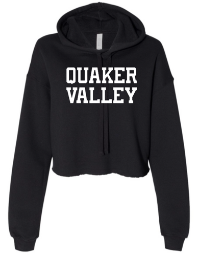 QUAKER VALLEY WOMEN'S CROPPED HOODED SWEATSHIRT