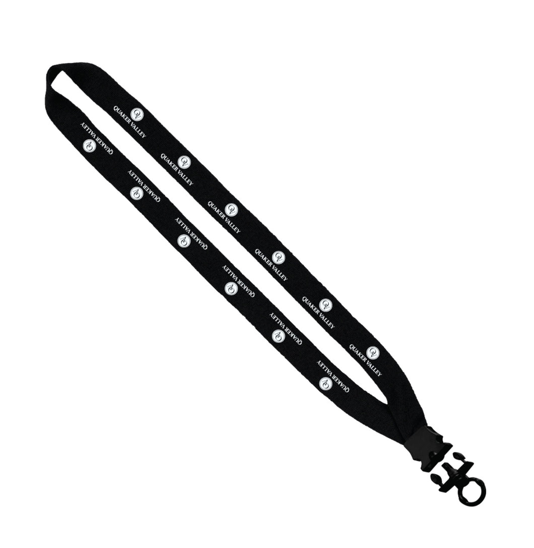 QUAKER VALLEY LANYARD WITH SNAP-BUCKLE RELEASE & O-RING