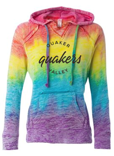 QUAKER VALLEY RAINBOW LADIES SWEATSHIRT