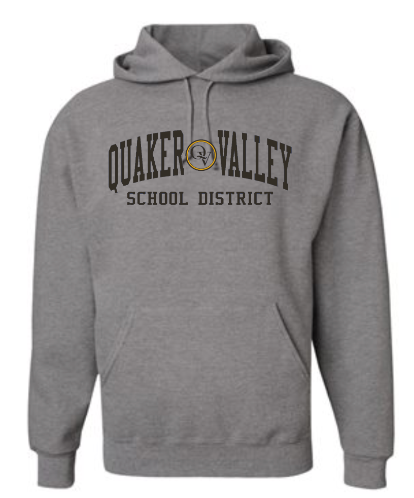 QUAKER VALLEY SCHOOL DISTRICT YOUTH & ADULT HOODED SWEATSHIRT