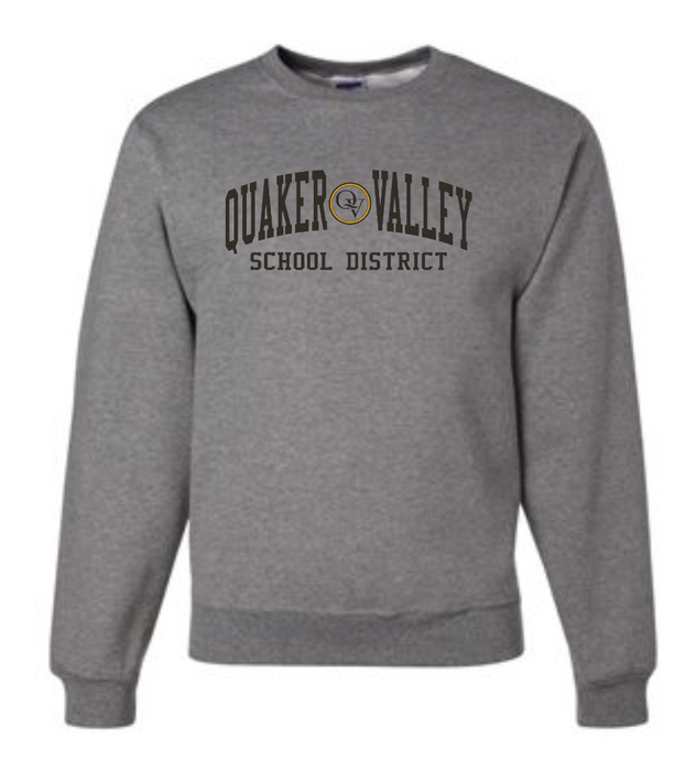 QUAKER VALLEY SCHOOL DISTRICT YOUTH & ADULT CREW NECK SWEATSHIRT