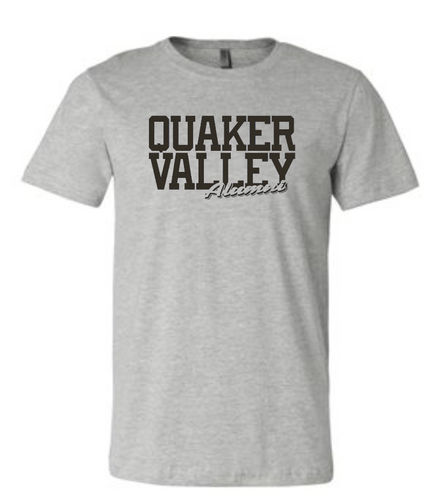 QUAKER VALLEY ALUMNI SCRIPT LOGO SHORT SLEEVE T-SHIRT