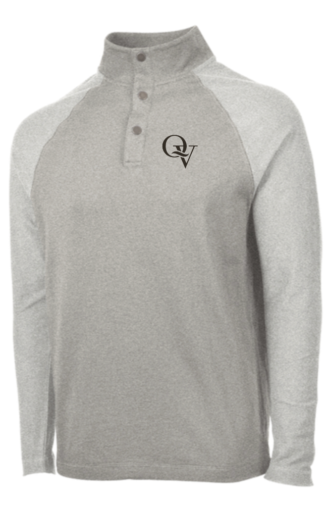 QUAKER VALLEY MEN'S EMBROIDERED TERRY KNIT PULLOVER