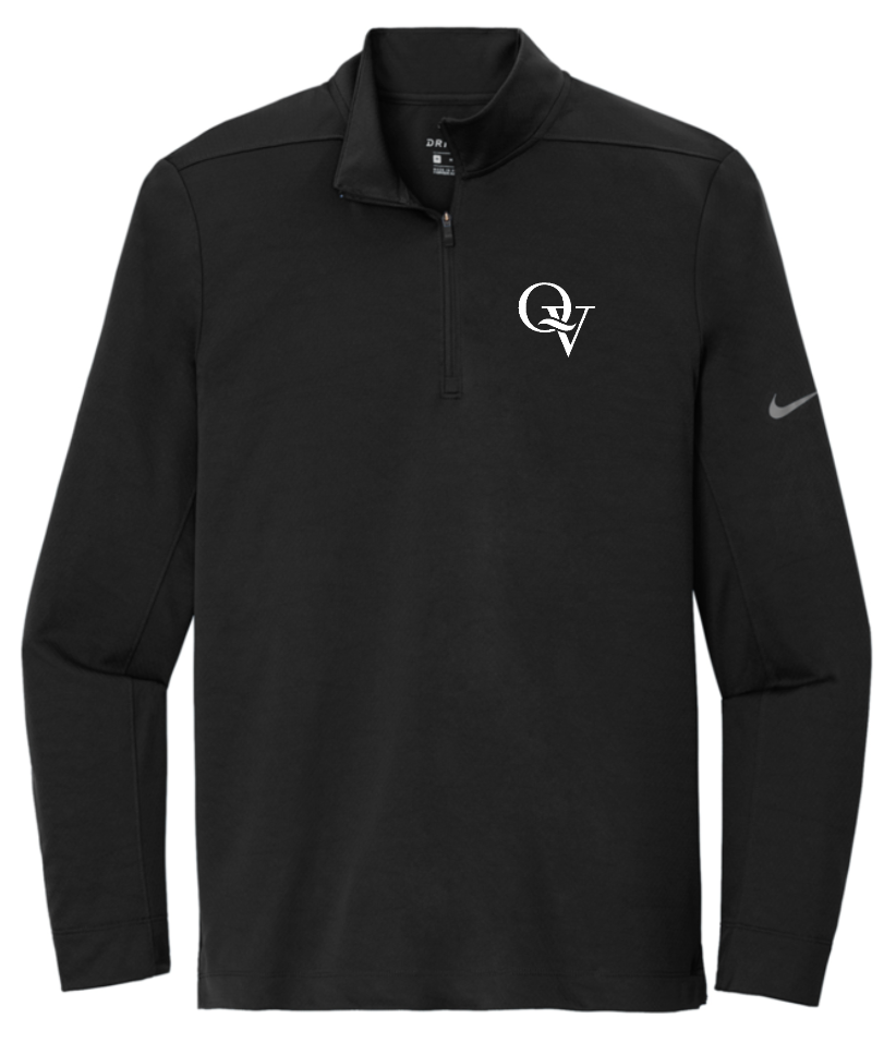 QUAKER VALLEY MEN'S EMBROIDERED NIKE DRY FIT 1/2 ZIP PULLOVER