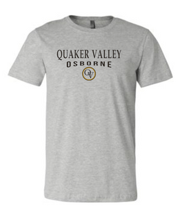 QUAKER VALLEY OSBORNE 20/21 YOUTH & ADULT SHORT SLEEVE T-SHIRT - ATHLETIC GRAY