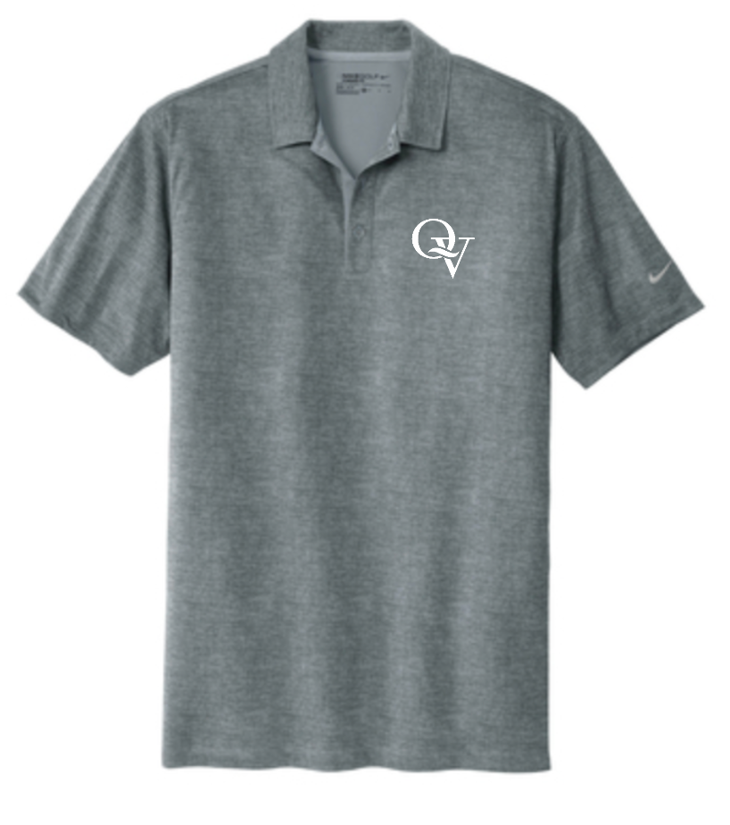 QUAKER VALLEY MEN'S EMBROIDERED NIKE DRY FIT CROSSHATCH POLO