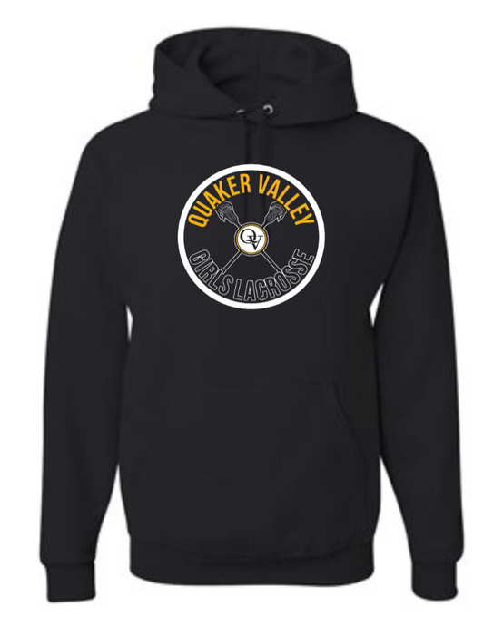 QVMS GIRLS LACROSSE OFFICIAL 2021 FUNDRAISER ITEM - YOUTH & ADULT HOODED SWEATSHIRT