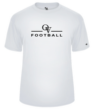 Load image into Gallery viewer, QUAKER VALLEY FOOTBALL -  YOUTH &amp; ADULT PERFORMANCE SOFTLOCK SHORT SLEEVE T-SHIRT - WHITE OR BLACK