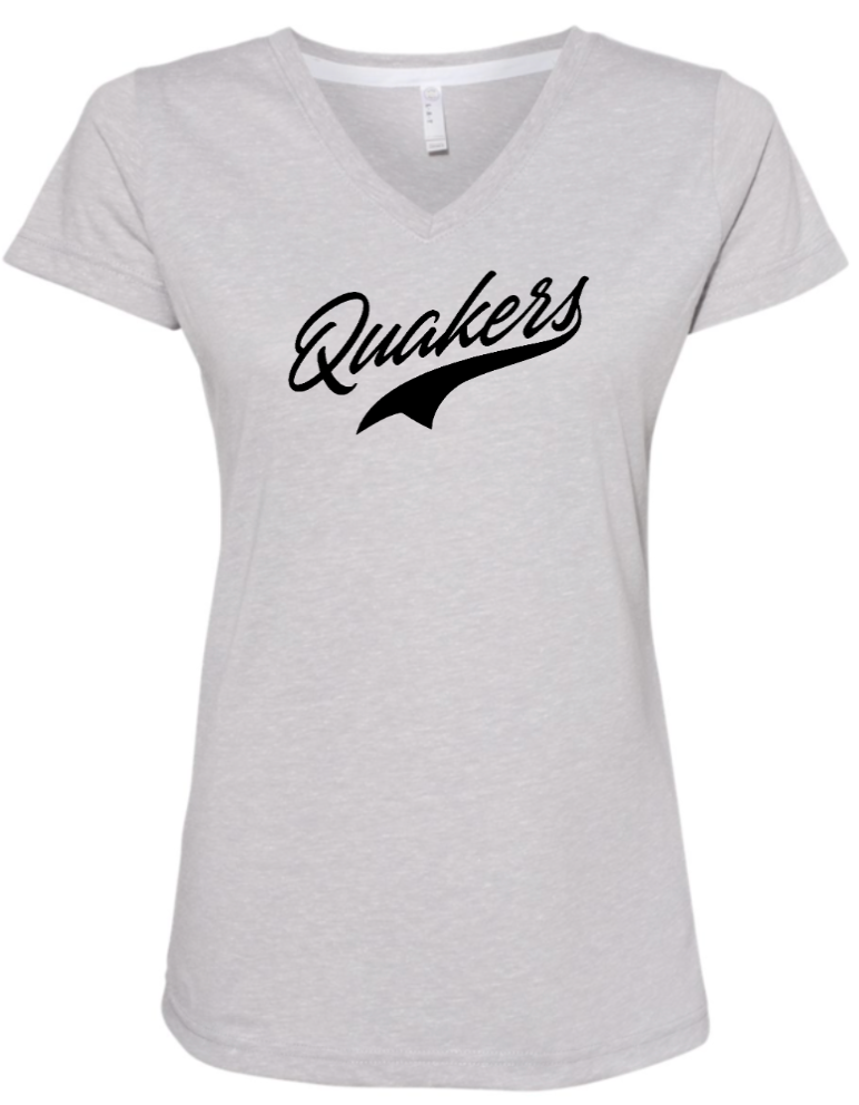 QUAKER VALLEY WOMEN'S FIT V-NECK SHORT SLEEVE T-SHIRT