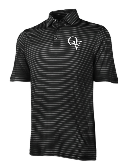 QUAKER VALLEY MEN'S EMBROIDERED DRY-FIT POLO