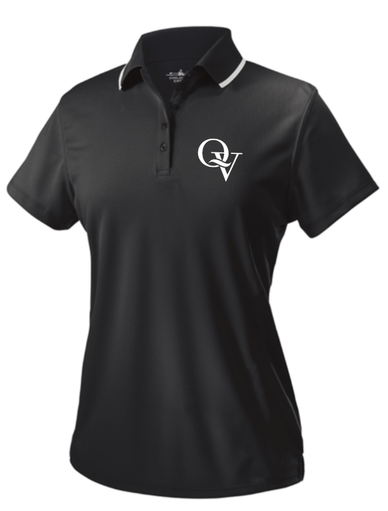 QUAKER VALLEY WOMEN'S EMBROIDERED DRY-FIT POLO