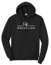 Load image into Gallery viewer, *NEW* QUAKER VALLEY WRESTLING YOUTH &amp; ADULT HOODED SWEATSHIRT - ATHLETIC HEATHER OR JET BLACK