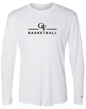 Load image into Gallery viewer, *NEW* QUAKER VALLEY BASKETBALL -  YOUTH &amp; ADULT PERFORMANCE SOFTLOCK LONG SLEEVE T-SHIRT - WHITE OR BLACK