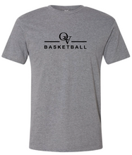 Load image into Gallery viewer, *NEW* QUAKER VALLEY BASKETBALL FINE COTTON JERSEY YOUTH &amp; ADULT SHORT SLEEVE TEE -  BLACK OR HEATHER