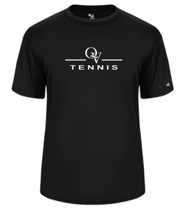 *NEW* QUAKER VALLEY TENNIS -  YOUTH & ADULT PERFORMANCE SOFTLOCK SHORT SLEEVE T-SHIRT - WHITE OR BLACK