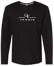 Load image into Gallery viewer, *NEW* QUAKER VALLEY TENNIS FINE COTTON JERSEY YOUTH &amp; ADULT LONG SLEEVE TEE -  WHITE OR BLACK
