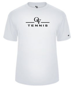 *NEW* QUAKER VALLEY TENNIS -  YOUTH & ADULT PERFORMANCE SOFTLOCK SHORT SLEEVE T-SHIRT - WHITE OR BLACK