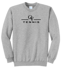 Load image into Gallery viewer, *NEW* QUAKER VALLEY TENNIS YOUTH &amp; ADULT CREWNECK SWEATSHIRT - ATHLETIC HEATHER OR JET BLACK