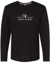 Load image into Gallery viewer, *NEW* QUAKER VALLEY SOCCER FINE COTTON JERSEY YOUTH &amp; ADULT LONG SLEEVE TEE -  WHITE OR BLACK