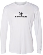 Load image into Gallery viewer, *NEW* QUAKER VALLEY SOCCER -  YOUTH &amp; ADULT PERFORMANCE SOFTLOCK LONG SLEEVE T-SHIRT - WHITE OR BLACK