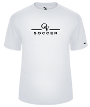 Load image into Gallery viewer, *NEW* QUAKER VALLEY SOCCER -  YOUTH &amp; ADULT PERFORMANCE SOFTLOCK SHORT SLEEVE T-SHIRT - WHITE OR BLACK