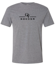 Load image into Gallery viewer, *NEW* QUAKER VALLEY SOCCER FINE COTTON JERSEY YOUTH &amp; ADULT SHORT SLEEVE TEE -  BLACK OR HEATHER