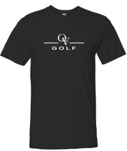 Load image into Gallery viewer, QUAKER VALLEY GOLF FINE COTTON JERSEY YOUTH &amp; ADULT SHORT SLEEVE TEE -  BLACK OR HEATHER