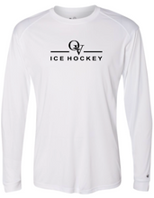 Load image into Gallery viewer, *NEW* QUAKER VALLEY ICE HOCKEY -  YOUTH &amp; ADULT PERFORMANCE SOFTLOCK LONG SLEEVE T-SHIRT - WHITE OR BLACK