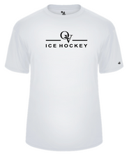 Load image into Gallery viewer, *NEW* QUAKER VALLEY ICE HOCKEY -  YOUTH &amp; ADULT PERFORMANCE SOFTLOCK SHORT SLEEVE T-SHIRT - WHITE OR BLACK