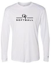 Load image into Gallery viewer, *NEW* QUAKER VALLEY SOFTBALL -  YOUTH &amp; ADULT PERFORMANCE SOFTLOCK LONG SLEEVE T-SHIRT - WHITE OR BLACK