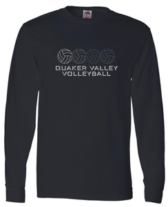 QUAKER VALLEY VOLLEYBALL COTTON JERSEY YOUTH & ADULT LONG SLEEVE TEE