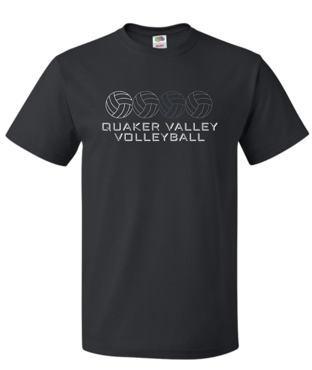 QUAKER VALLEY VOLLEYBALL COTTON JERSEY YOUTH & ADULT SHORT SLEEVE TEE